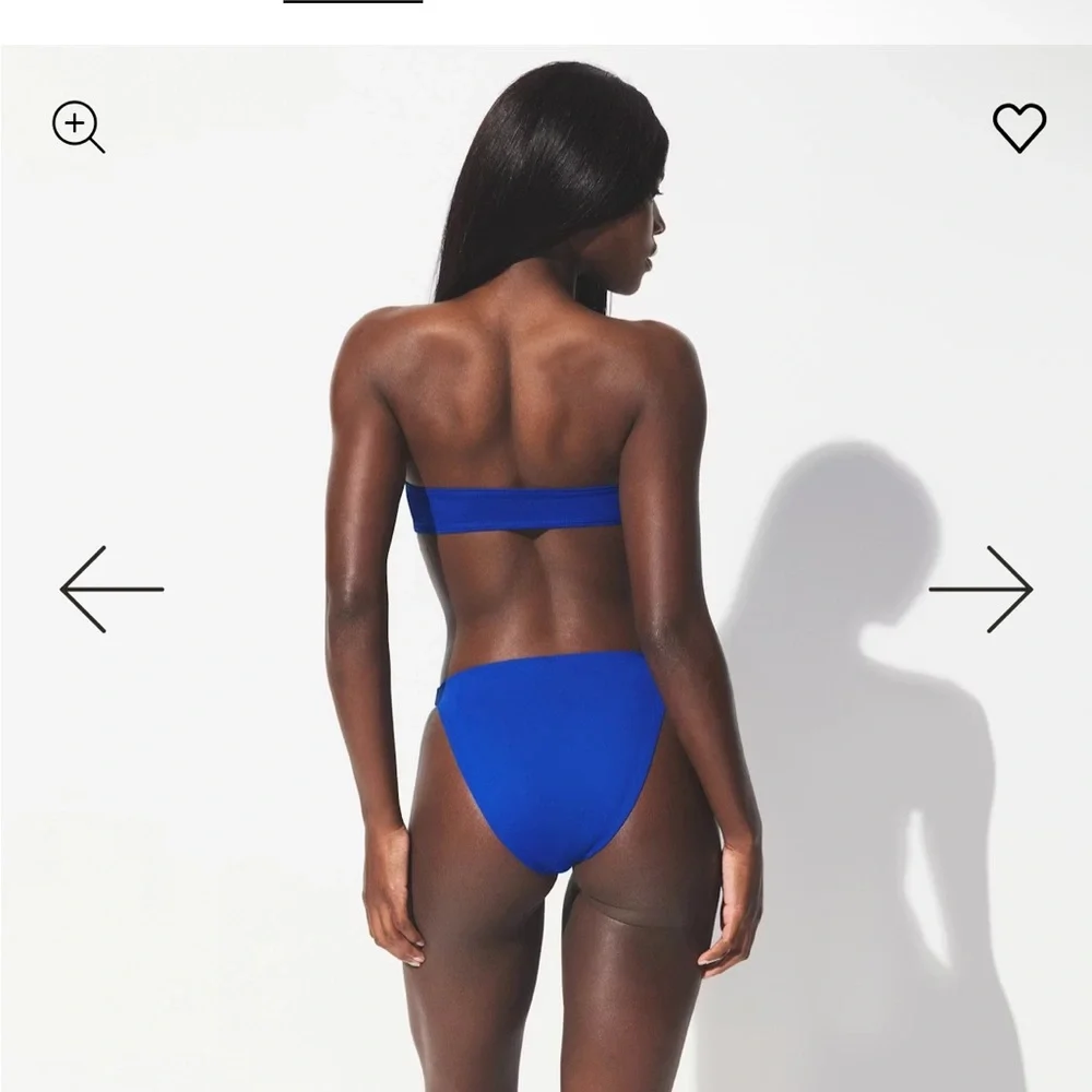 SKIMS Cobalt Blue Triangle Bikini Top